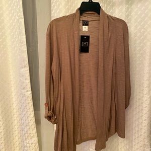 New Light weight and soft cardigan Great Neutral Color.New with Tags